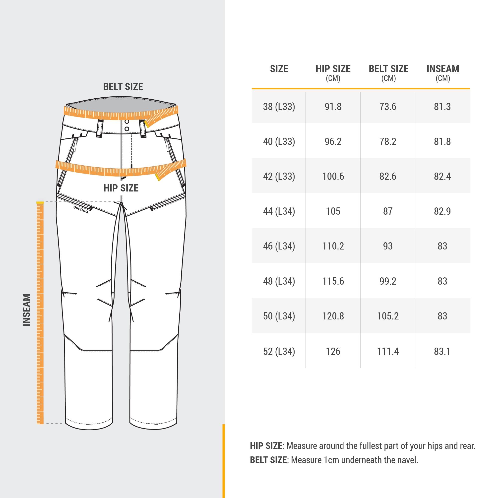 Men’s Water-Repellent Hiking Pants – SH 500 - QUECHUA