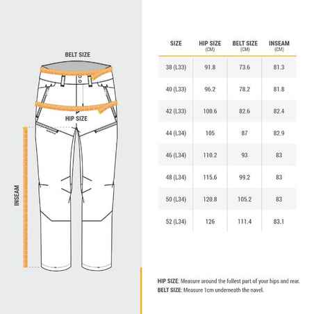 Pantalón de montaña y nieve perlante Hombre Quechua SH500 Mountain