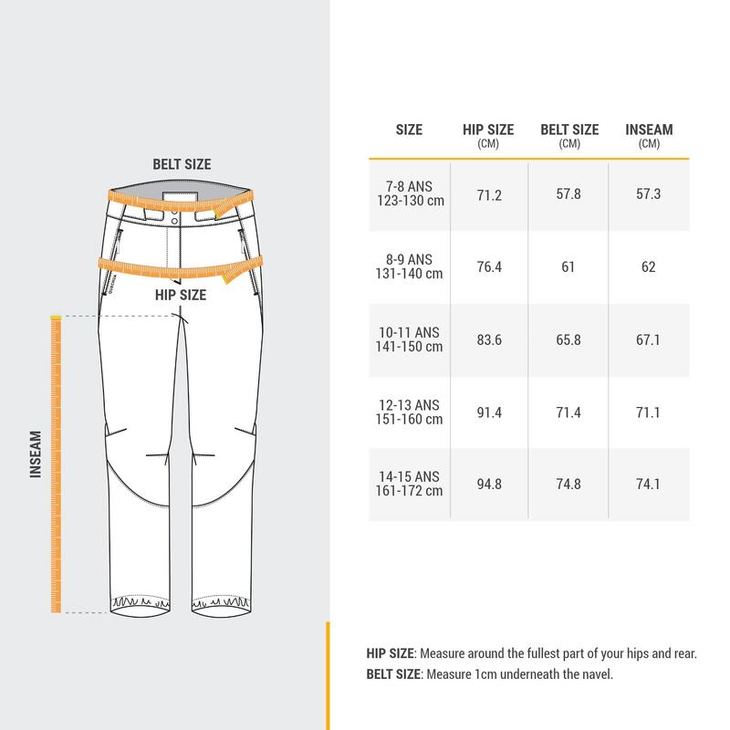 Pantalon Iarnă Softshell Călduros SH500 MOUNTAIN Fete 7 -15 ani