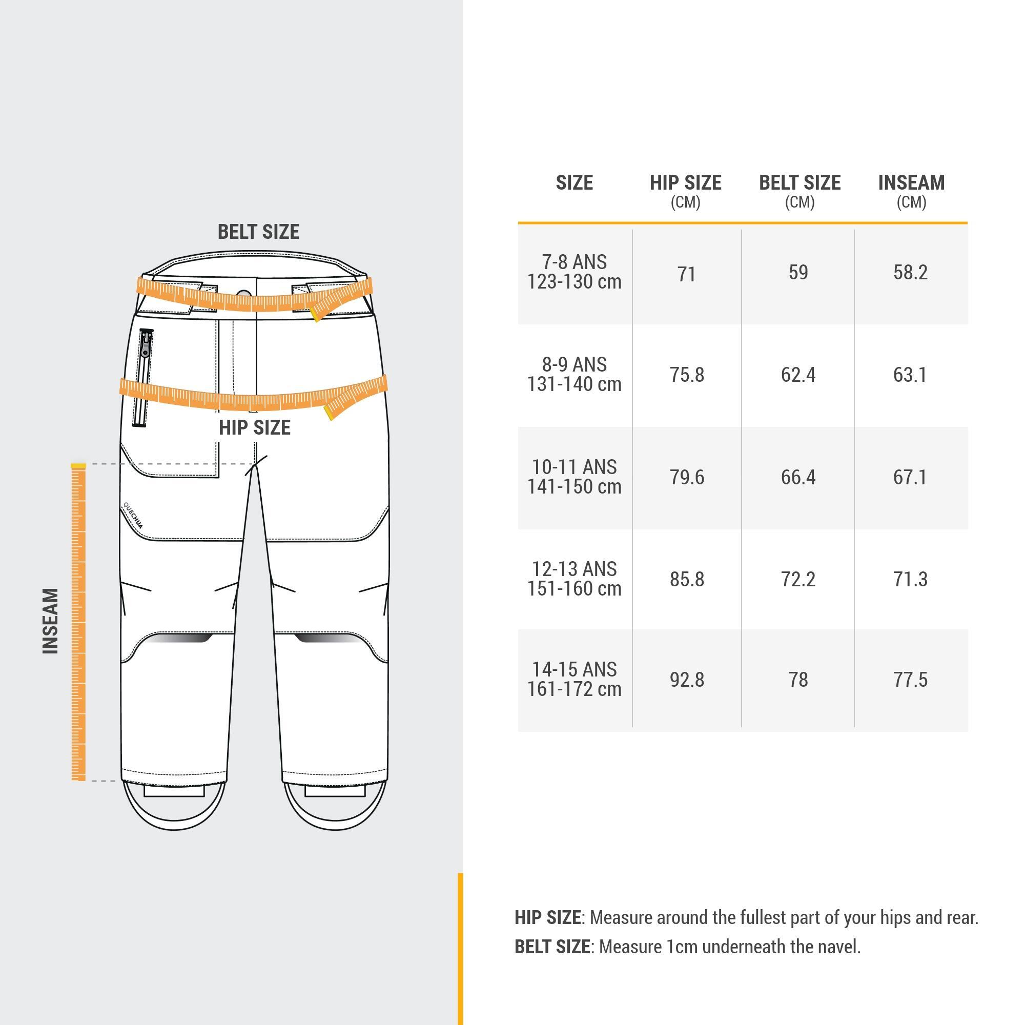 Kids’ Warm Hiking Softshell Trousers - SH500 Mountain - Ages 7-15 3/20
