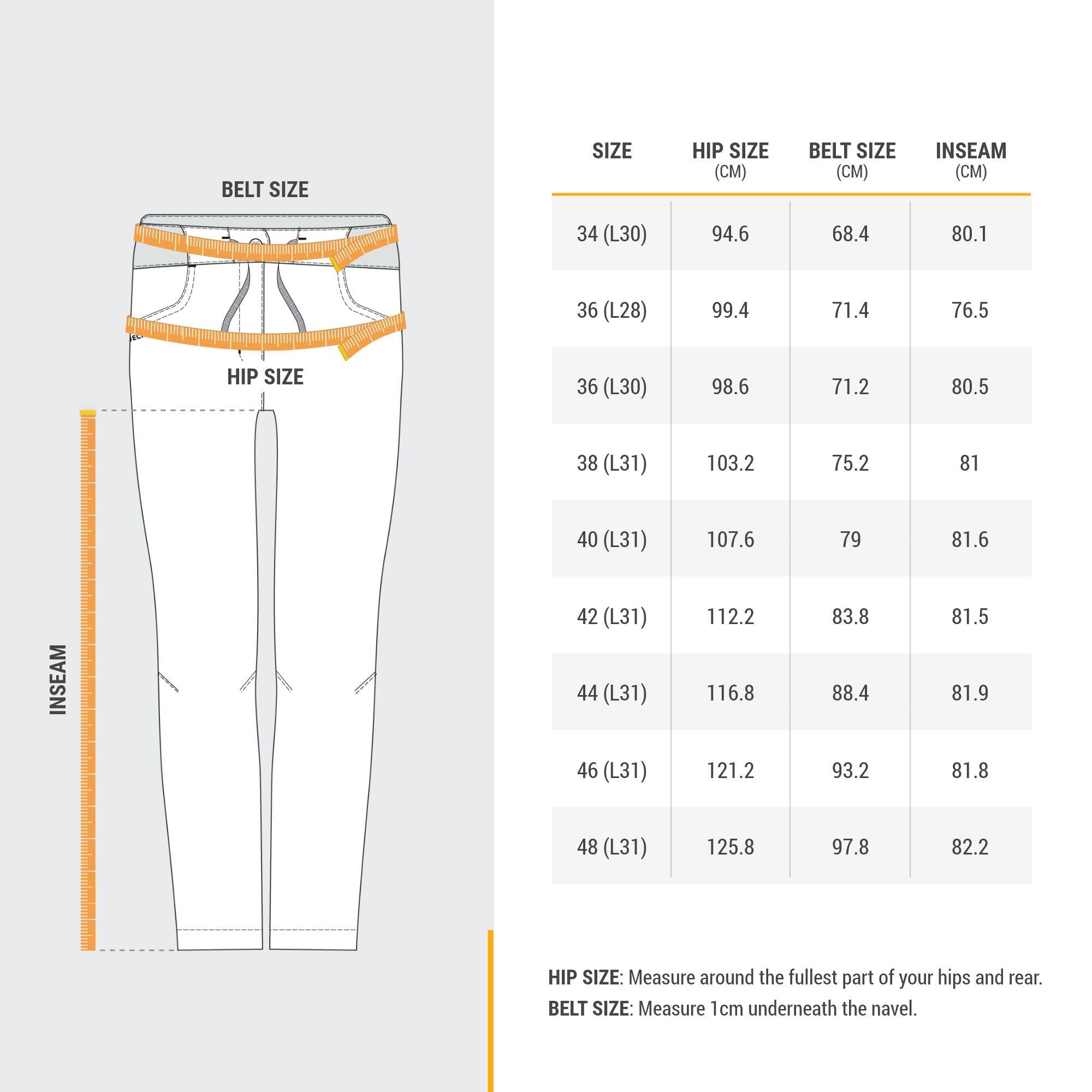 WOMEN'S HIKING WARM WATER-REPELLENT TROUSERS - SH100   6/9