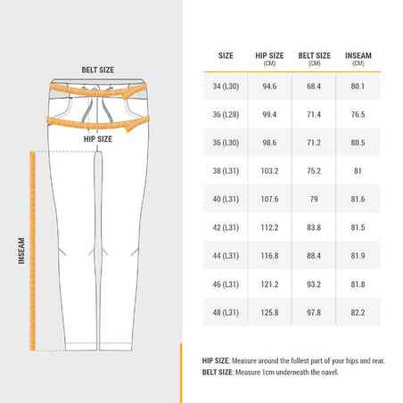 Women’s Warm Water-repellent Hiking Trousers - SH100 ULTRA-WARM
