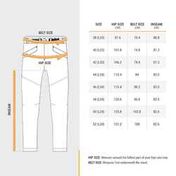 Men’s Warm Water-repellent Hiking Trousers  SH100 