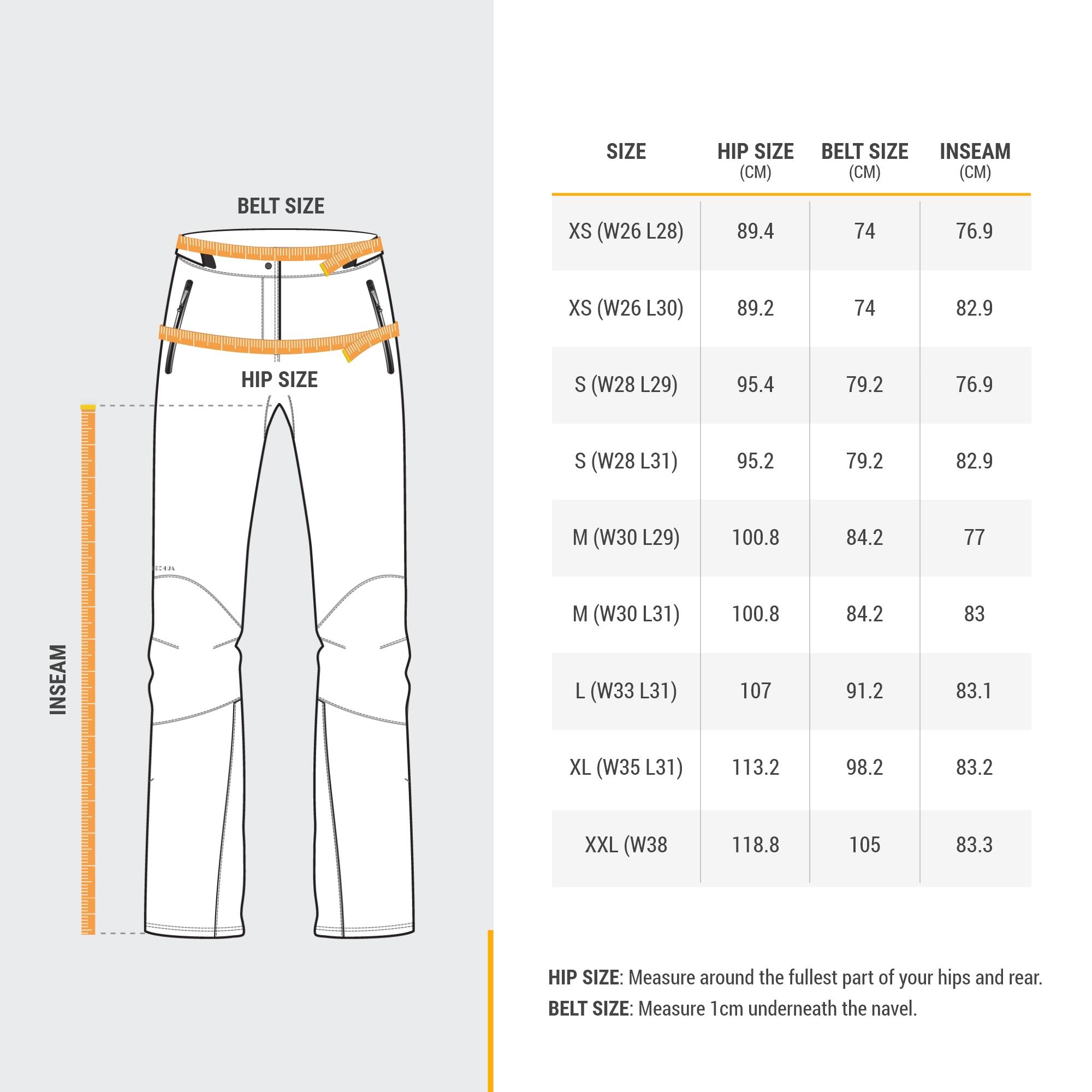 Women’s Warm Water-repellent Snow Hiking Pants SH900 Warm 3/8