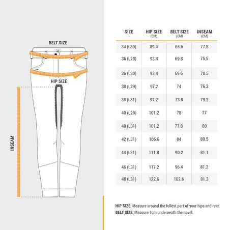 WOMEN’S WARM WATER-REPELLENT WALKING TROUSERS – SH500