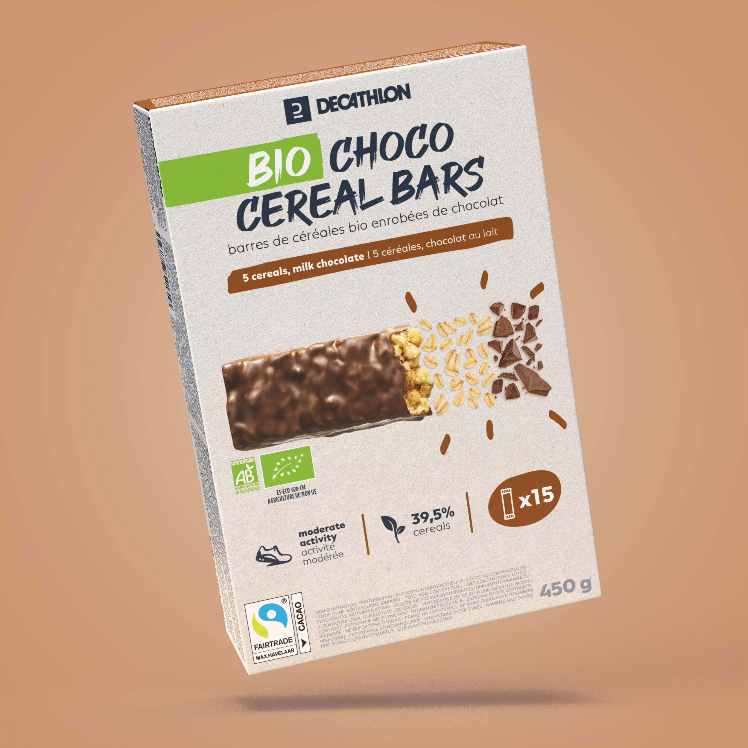 Barritas De Cereales Bañada BIO Chocolate X15 | Decathlon