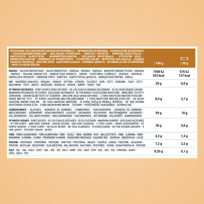 Bio cereální tyčinky arašídovo-karamelové s polevou 6 ks 