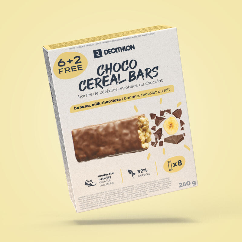 Barrita Cereales Recubierta X6 Chocolate Plátano