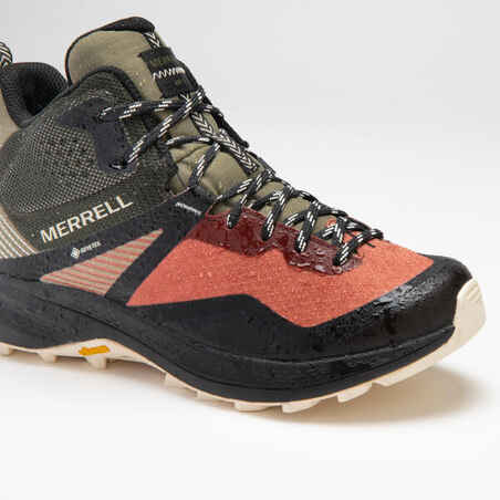 WATERPROOF MOUNTAIN WALKING SHOES - MERRELL MQM MID GTX - WOMEN