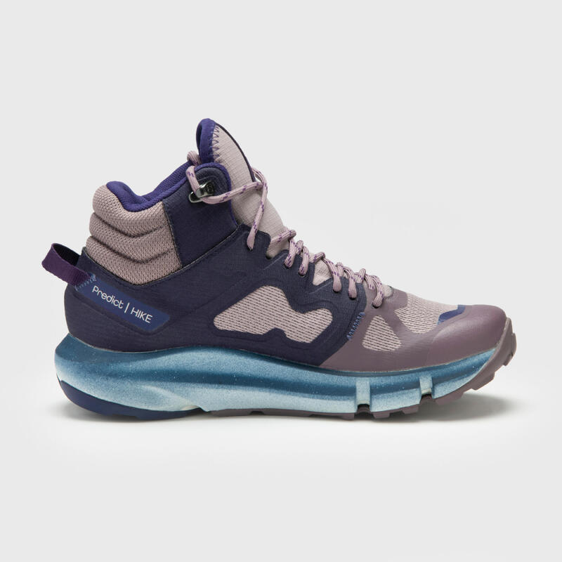 Wanderschuhe Damen halbhoch Bergwandern - Platinum Predict Hike Gore-Tex violett