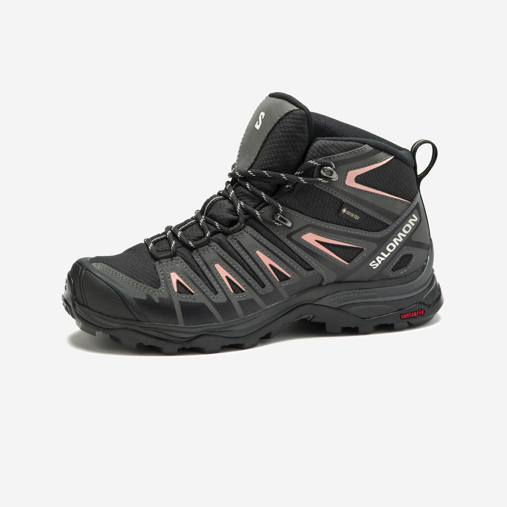 Mountain hiking shoes - Salomon X ULTRA Pioneer GoreTex Mid - Women