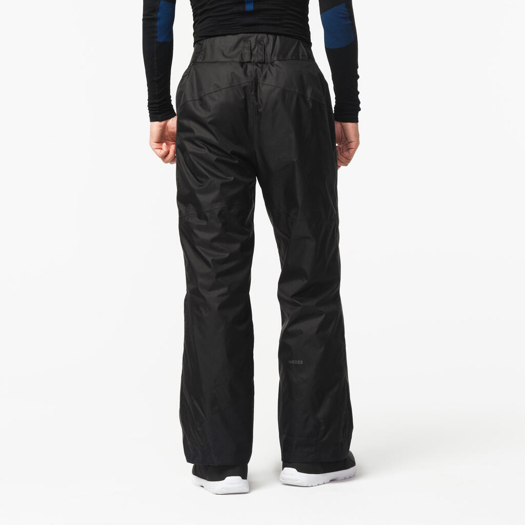 Pánske hrejivé lyžiarske nohavice 180 čierne