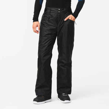 MEN’S WARM SKI TROUSERS 180 - BLACK