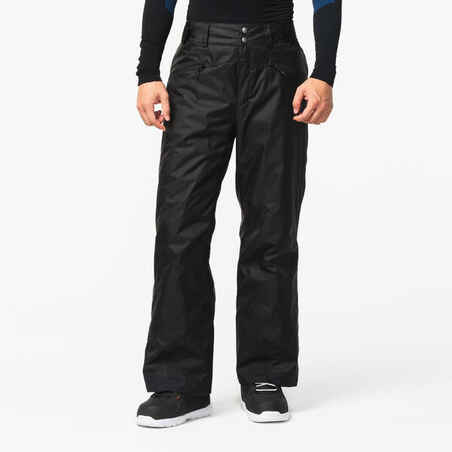 MEN’S WARM SKI TROUSERS 180 - BLACK