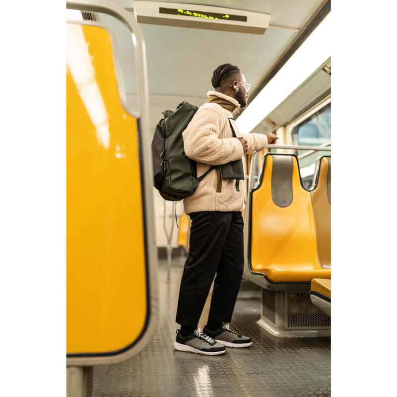 Wandelschoenen voor de stad heren Walk Active zwart grijs