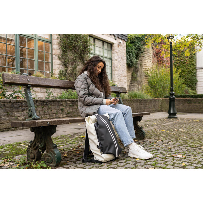 Rucksack Daypack 27 L. mit Lunchbox - Activ Mobility Brooklyn weiss