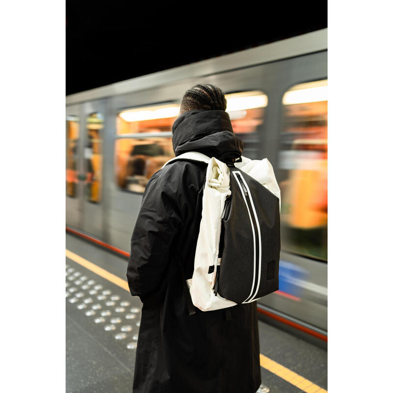 SAC A DOS - MARCHE URBAINE - ACTIV MBLTY BROOKLYN 27L + LUNCH BOX - BLANC