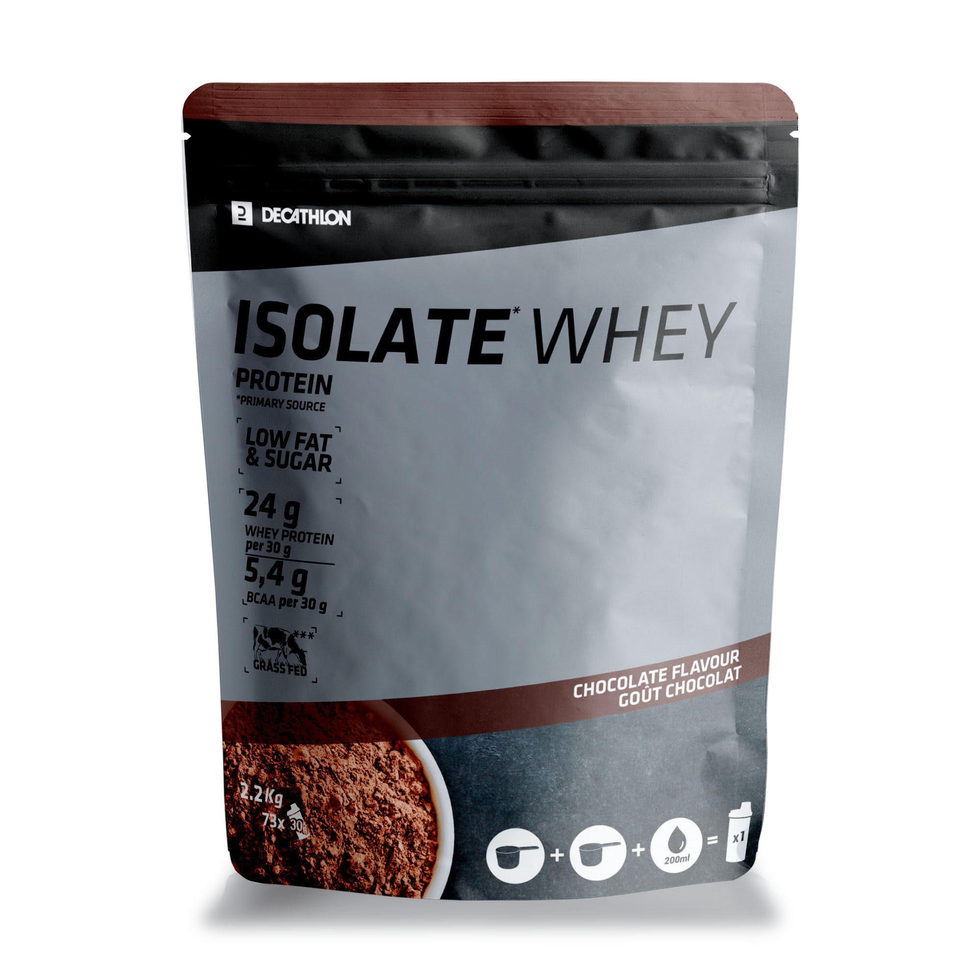 Proteinpulver Whey Protein Isolate Choklad 2,2 Kg