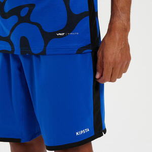 PANTALÓN CORTO DE FÚTBOL VIRALTO JR AXTON AZUL Y NEGRO