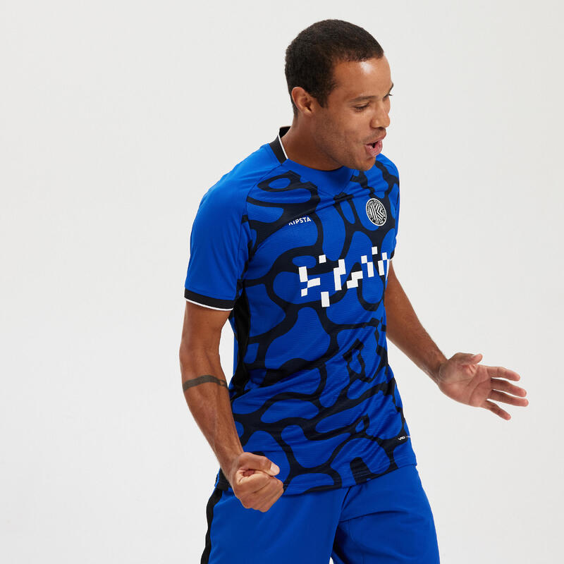 MAILLOT DE FOOTBALL  VIRALTO II MANCHES COURTES NOIR, GRIS & ROSE