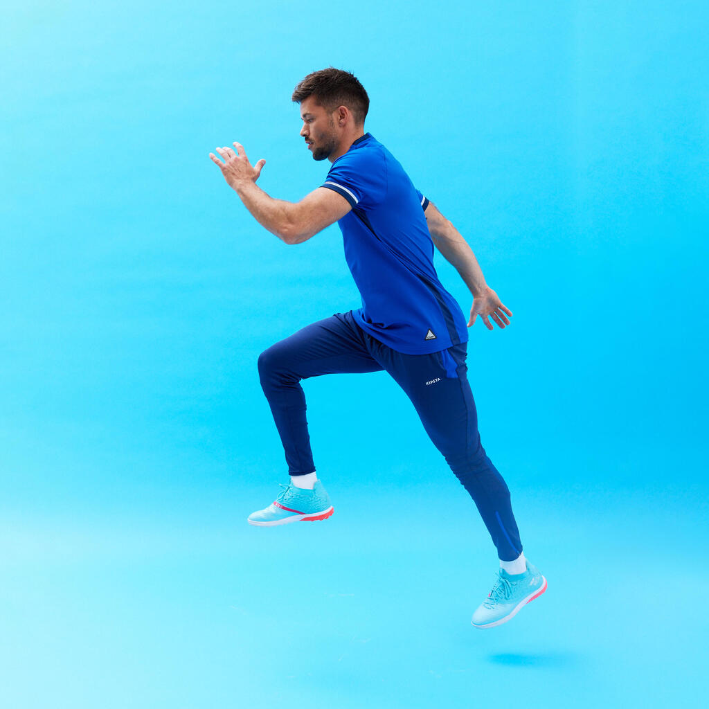 Futbalové nohavice CLR pre dospelých modré