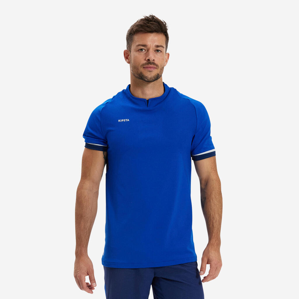 Trumparankoviai futbolo marškinėliai „CLR“, mėlyni