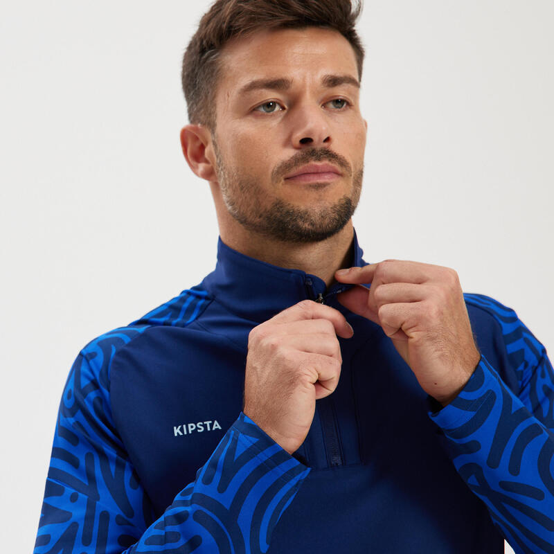 Sudadera chándal de fútbol con cremallera Aduto Kipsta Essential