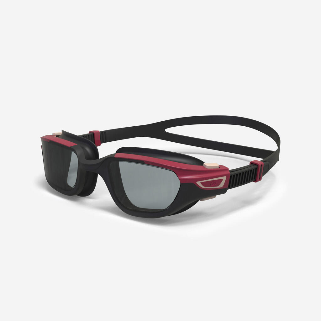 Gafas de natación lente ahumado talla L Nabaiji 500 vinotinto