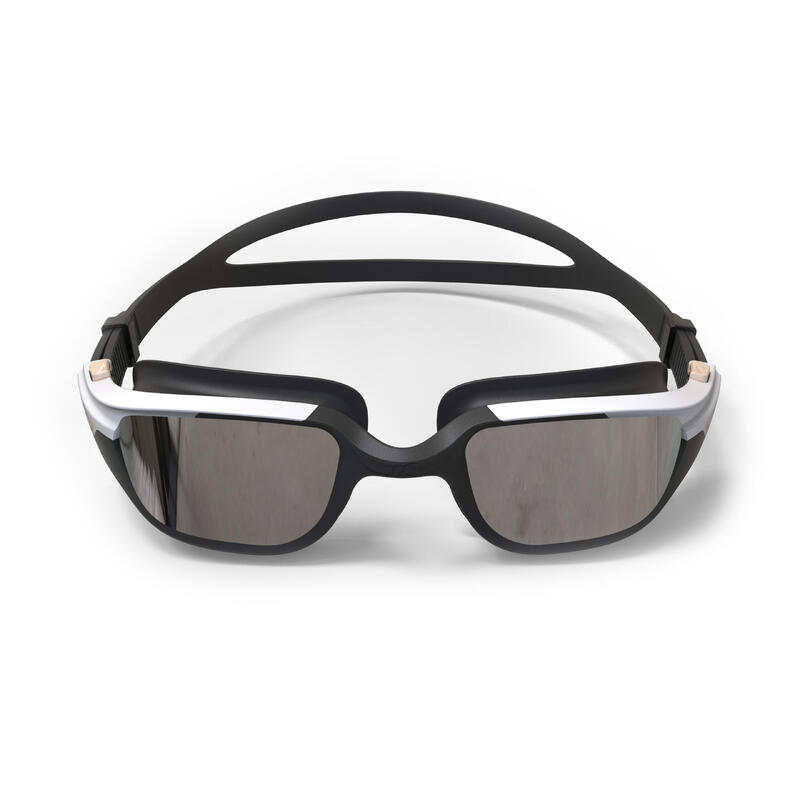 Gafas Natación Spirit Negro Beis Blanco Cristales Espejo Talla Grande