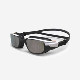 Adult Swimming Goggles Men Women UV Protection Mirror Lenses Black Beige White