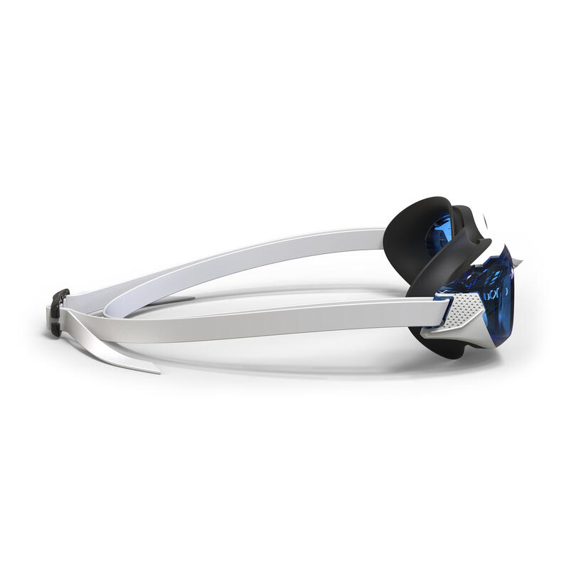 Lunettes De Natation BFIT - Verres Teintés - Taille Unique - Blanc Bleu