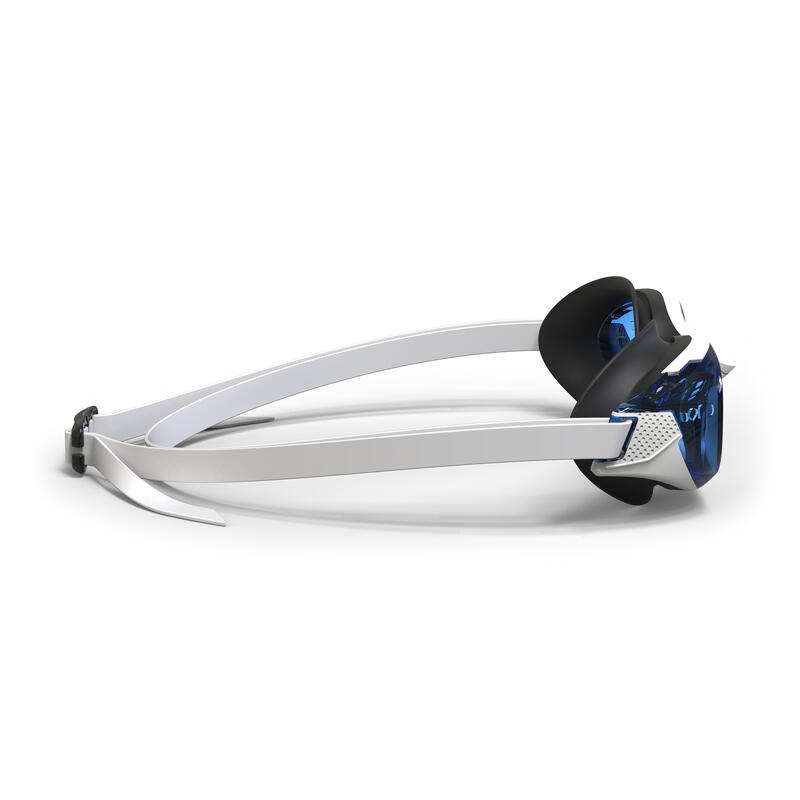 Yüzücü Gözlüğü - Standart Boy - Beyaz/Mavi - Renkli Camlar - BFIT