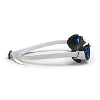 Swimming goggles BFIT - Tinted lenses - One size - White blue