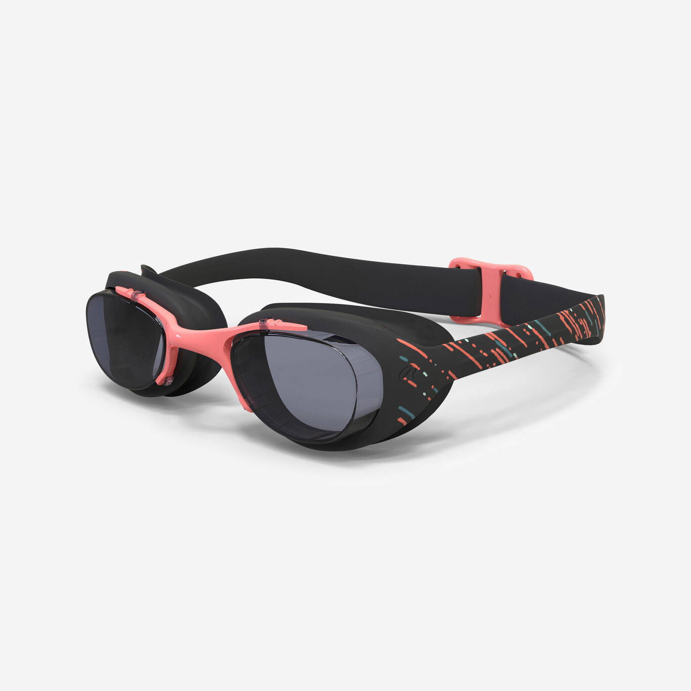 Swimming goggles XBASE - Clear lenses - One size - Black Pink Green