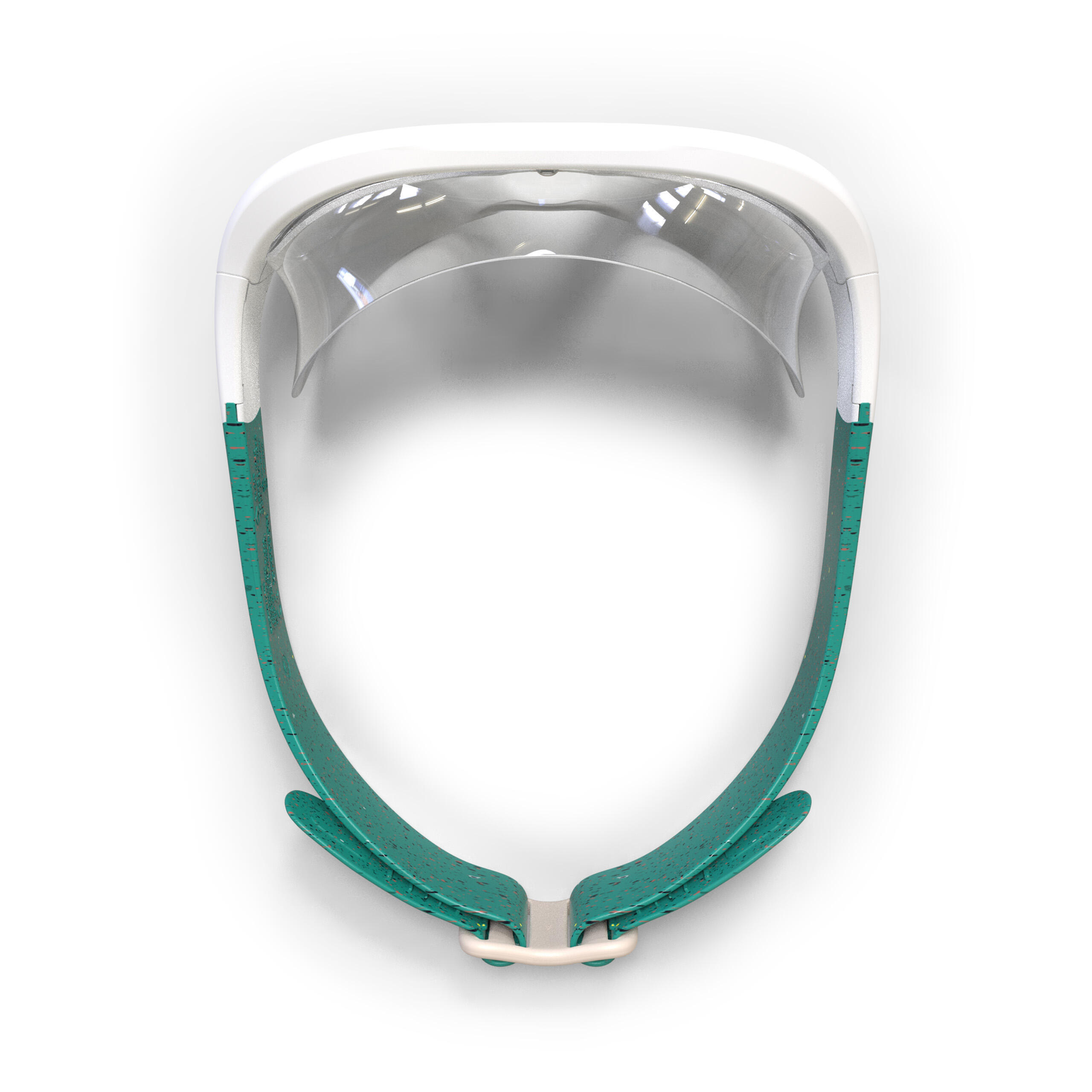 Pool mask SWIMDOW - Clear lens - One size - White green 3/5