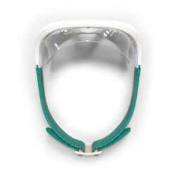 Μάσκα κολύμβησης με διαφανείς φακούς - Swimdow Μέγεθος L - Λευκό/Πράσινο