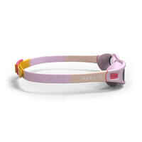 Swimming Goggles Soft 100 - Size S - Clear Lenses - Mauve / Coral Pink