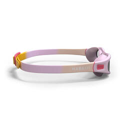 Lunettes De Natation 100 Soft - Taille S - Verres clairs - Mauve Rose Corail