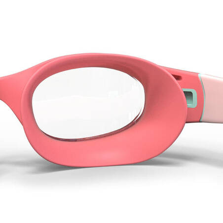 Kacamata Renang Goggles Lensa Bening Ukuran Small SOFT - Pink Turquoise