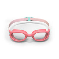 Lunettes De Natation SOFT - Verres Clairs - Petite Taille - Rose Turquoise