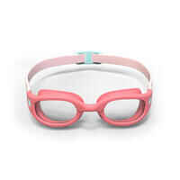 Swimming goggles SOFT - Clear lenses - Size small - Pink turquoise