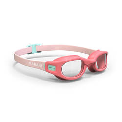 Kacamata Renang Goggles Lensa Bening Ukuran Small SOFT - Pink Turquoise