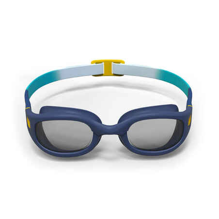 نظارات سباحة بعدسات مدخنة للأطفال - أزرق/ رمادي/ أصفر
