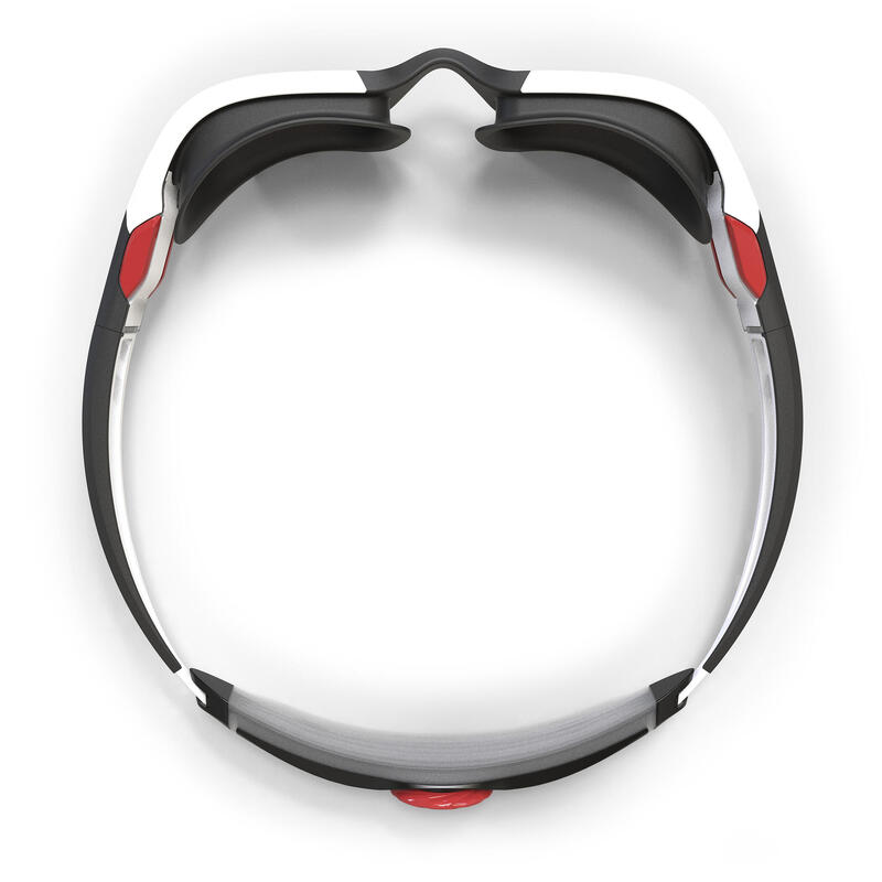 Óculos de natação TURN - Lentes Espelhadas - TU - Preto Branco (Vermelho)