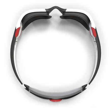 Plaukimo akiniai tamsintais stiklais „Turn“, L juodos, baltos ir raudonos spalvų