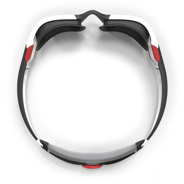 Kacamata Renang Goggles TURN - Lensa Cermin - Hitam Putih Merah