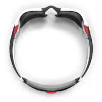 TURN swimming goggles - Mirrored lenses - Single size - Black white red