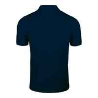 Men's golf cotton short-sleeved polo shirt - MW500 Navy blue