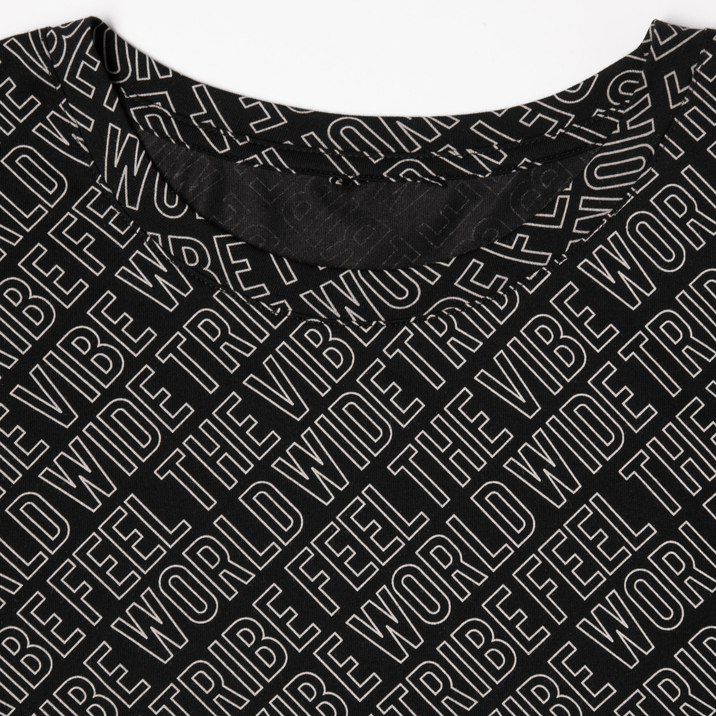 T-shirt crop top danses urbaines noir printé femme 7/7