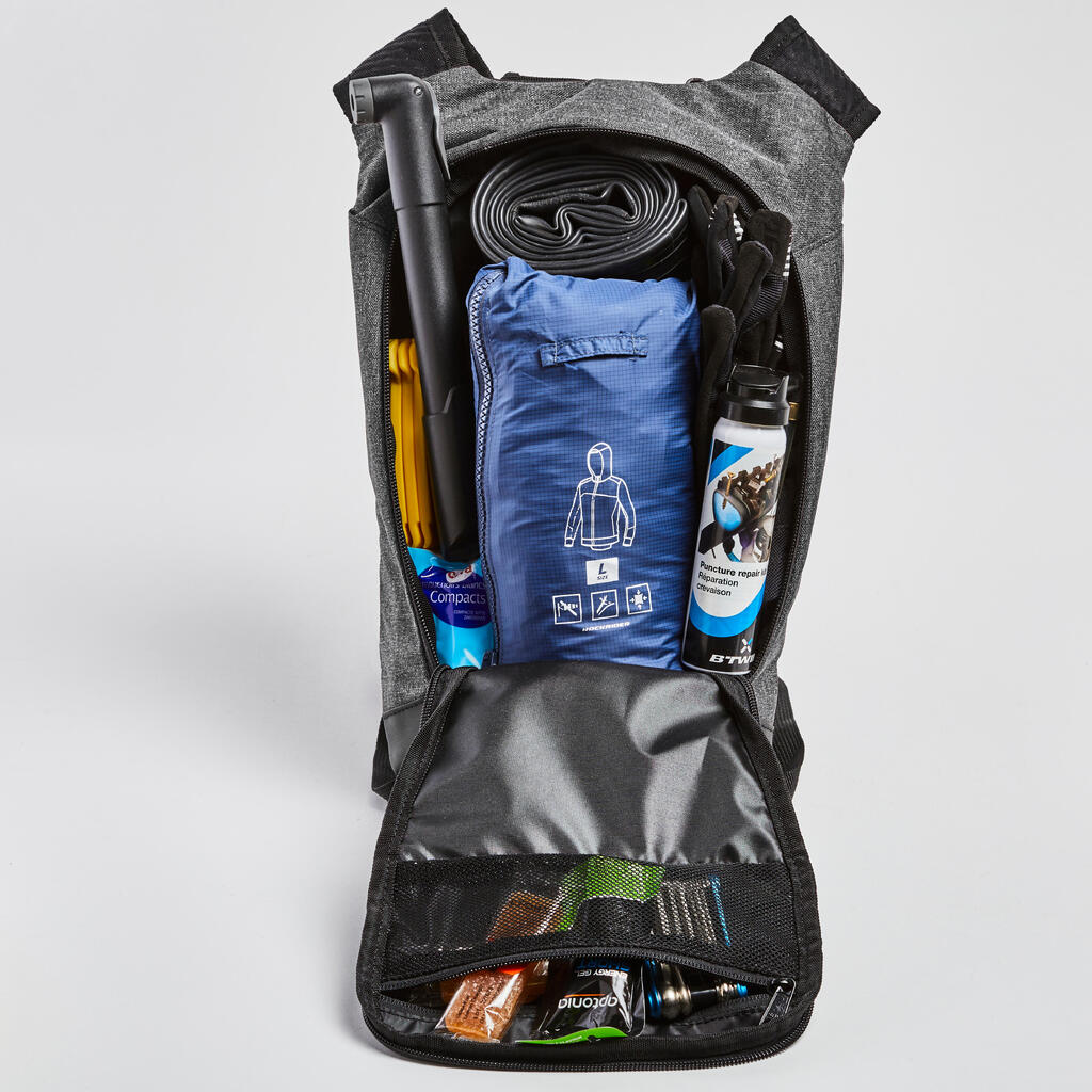 Sac à dos hydratation VTT randonnée 4L/1L eau gris